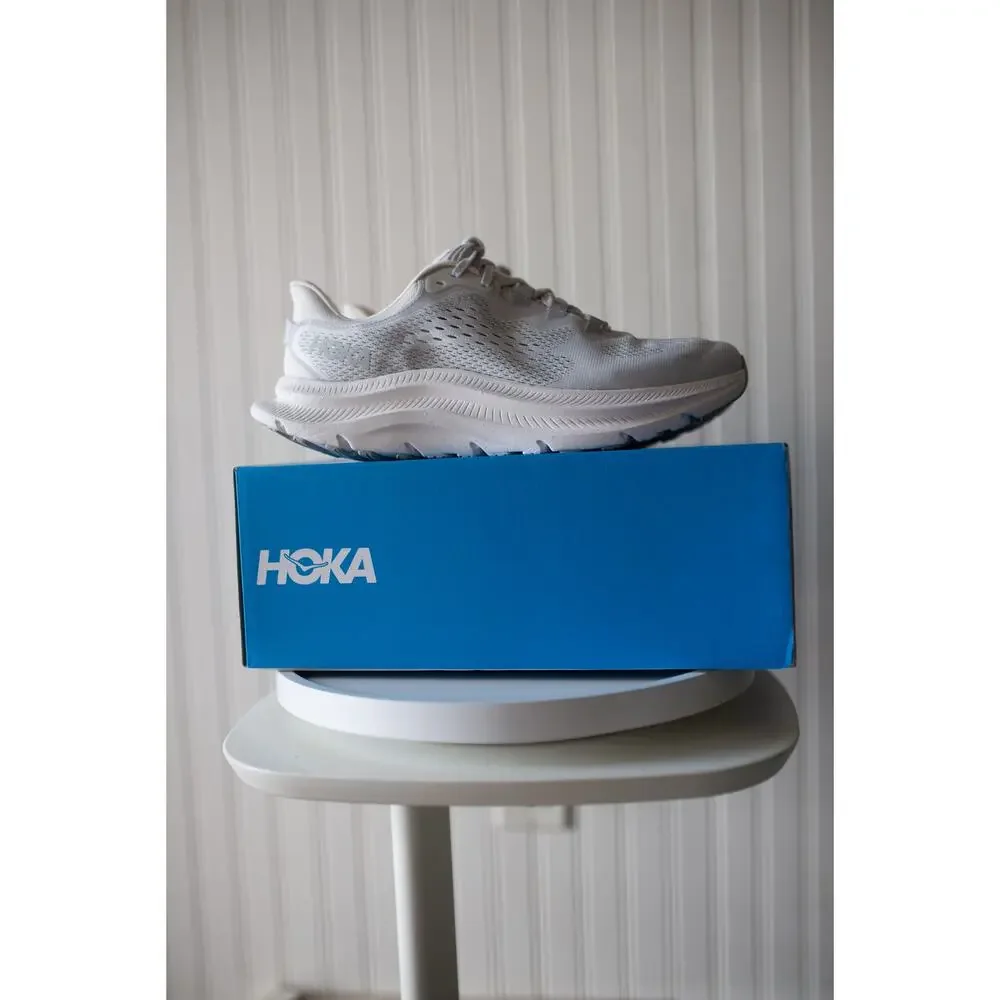HOKA Kawana 2 Trainers 8 Alabaster Cosmic Grey - Picture 3 of 7